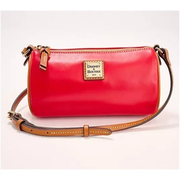 Dooney & Bourke Wexford Leather Buffy Crossbody Red Bag A668651 - Picture 1 of 12